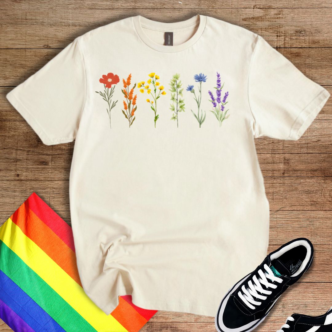 Rainbow Flowers T-Shirt