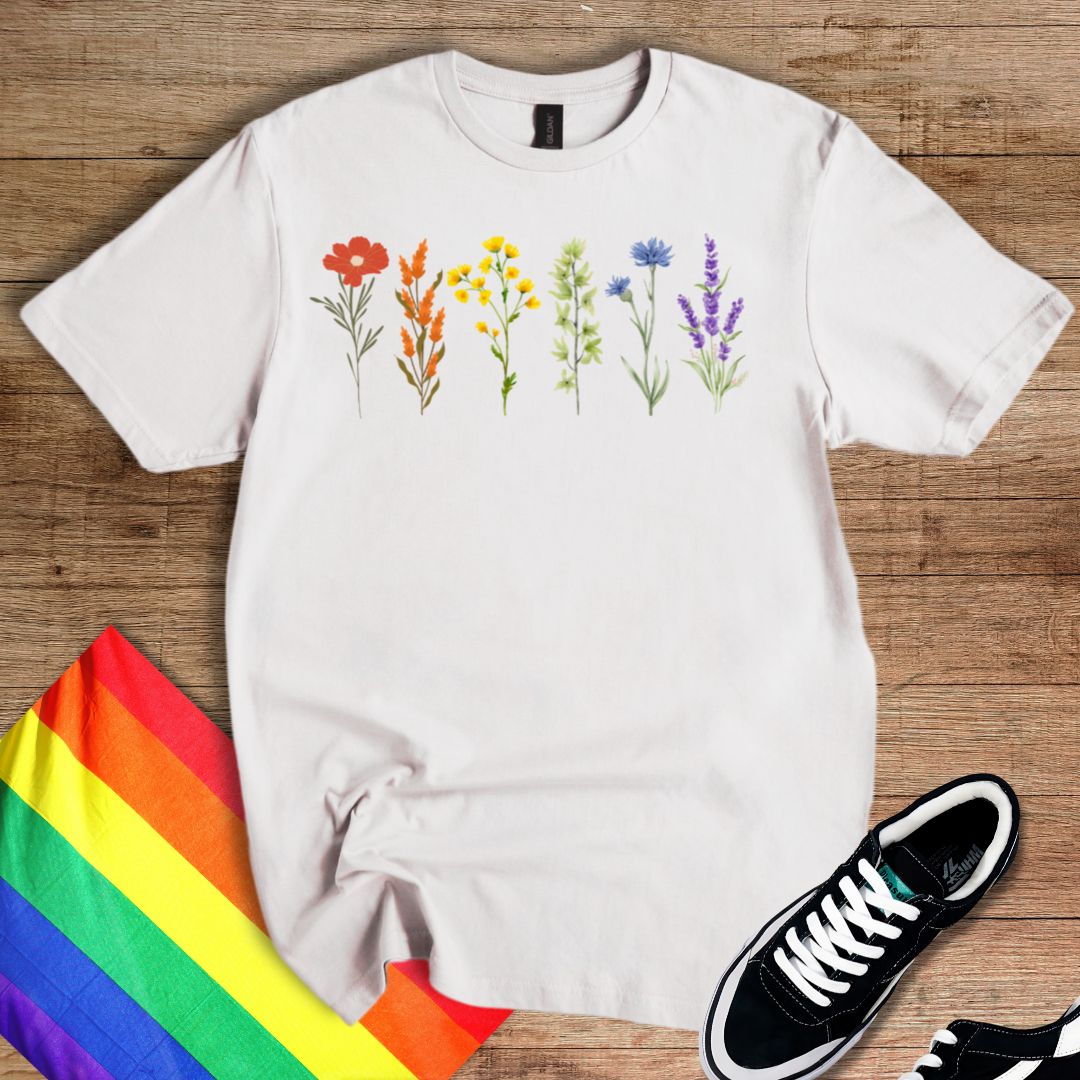 Rainbow Flowers T-Shirt