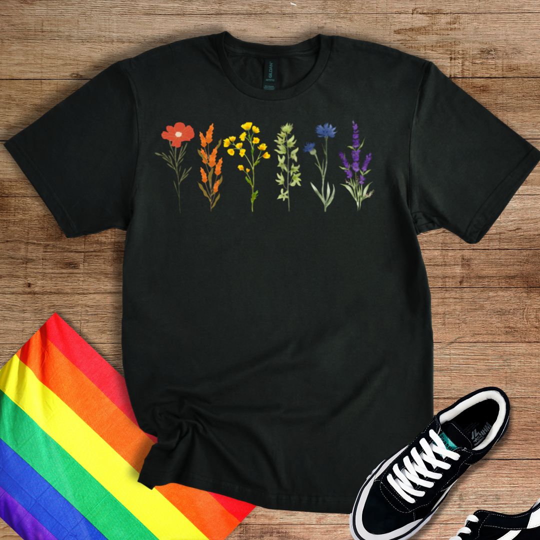 Rainbow Flowers T-Shirt
