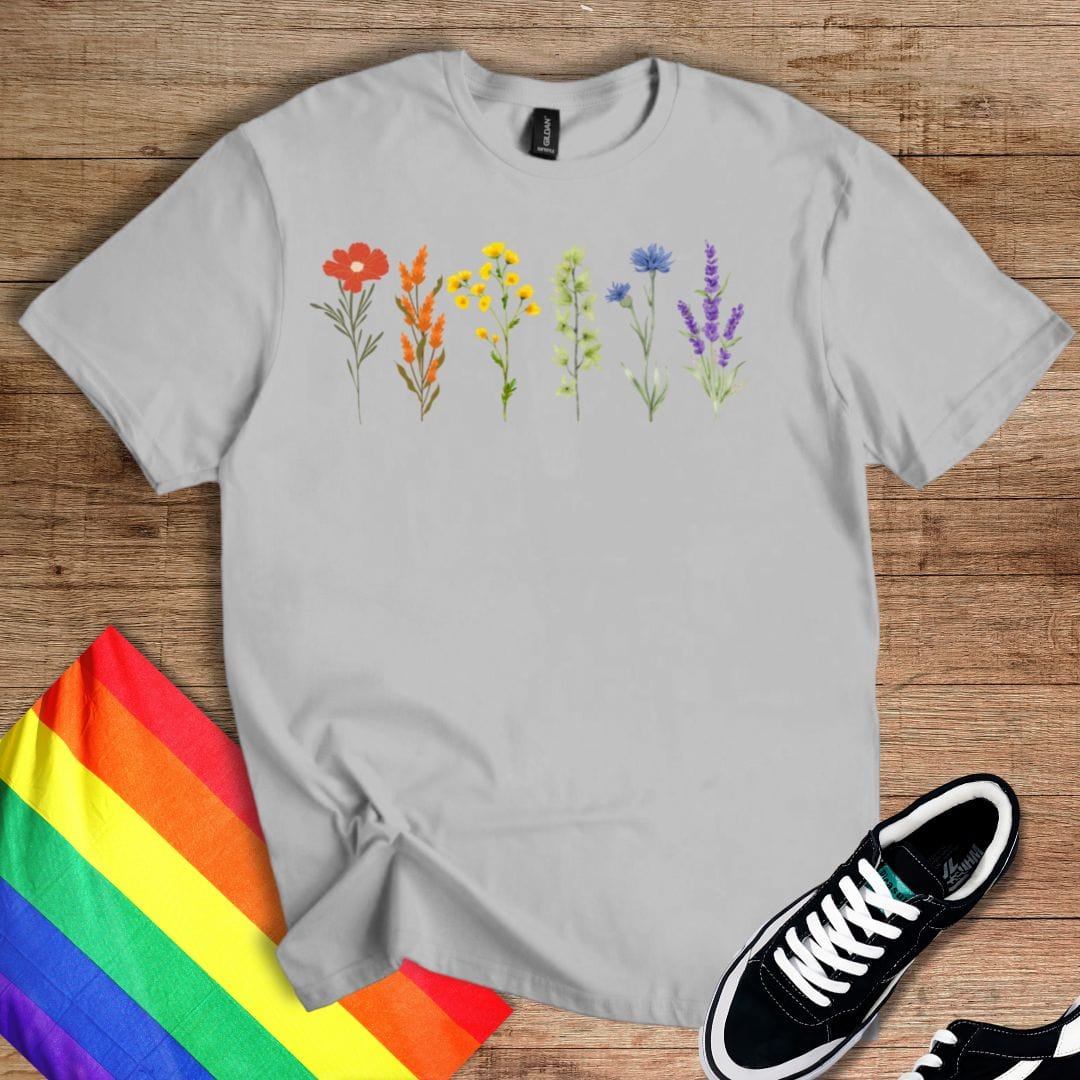Rainbow Flowers T-Shirt