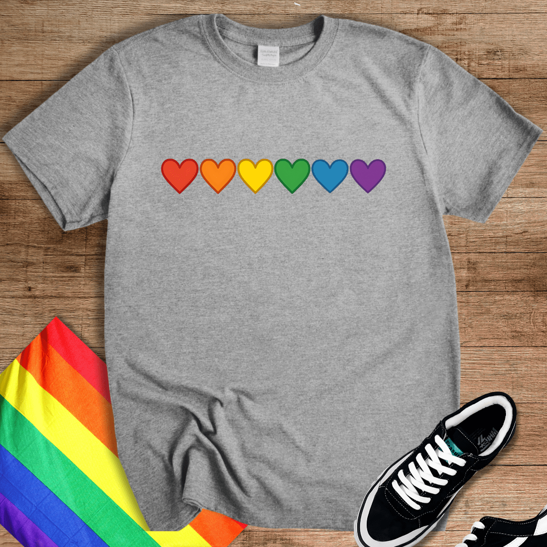 Rainbow Hearts T-Shirt