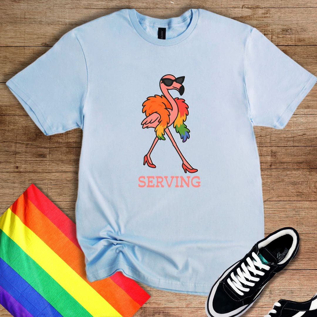 Serving Flamingo T-Shirt
