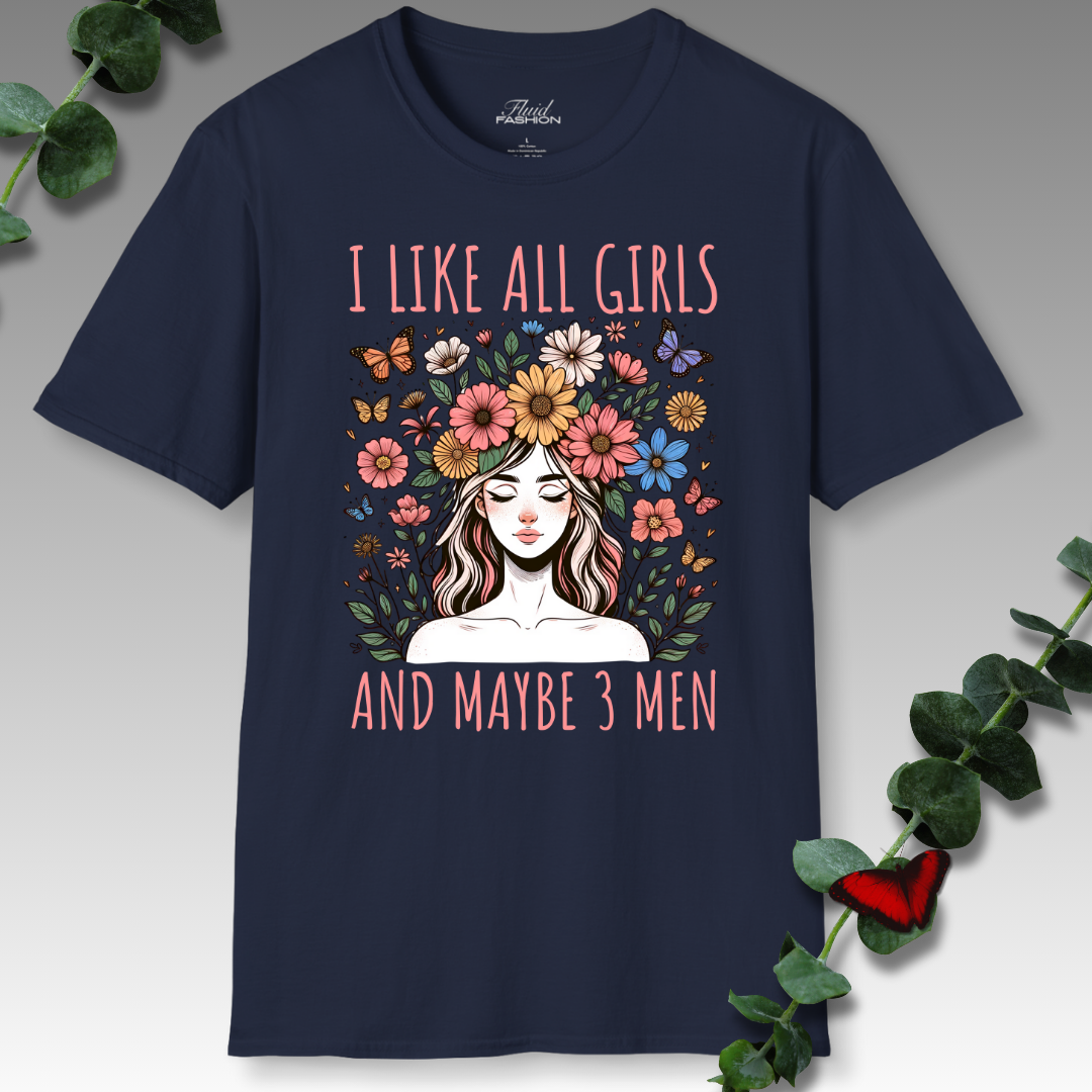 All Girls, 3 Men T-Shirt