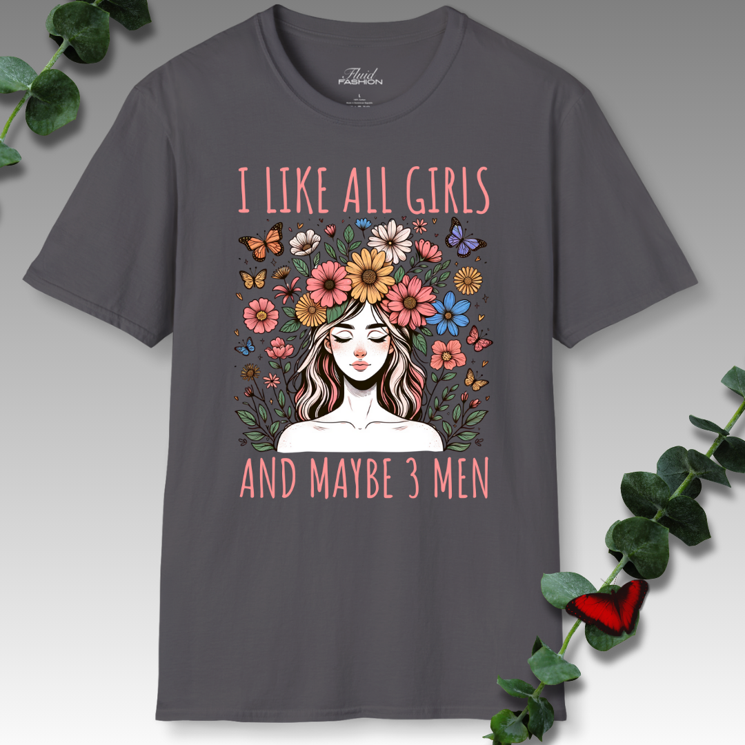 All Girls, 3 Men T-Shirt