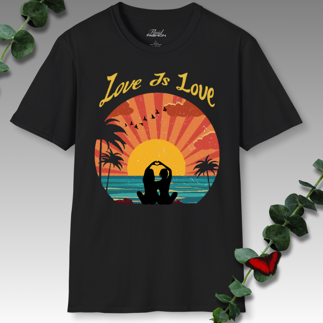 Love Retro Sunset T-Shirt