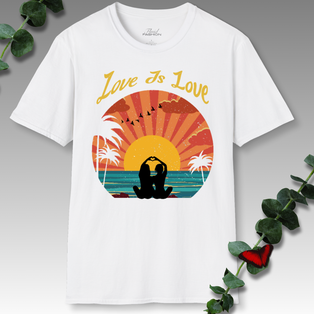 Love Retro Sunset T-Shirt