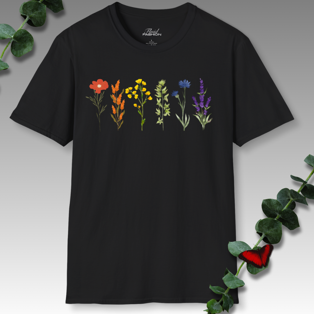 Rainbow Flowers T-Shirt