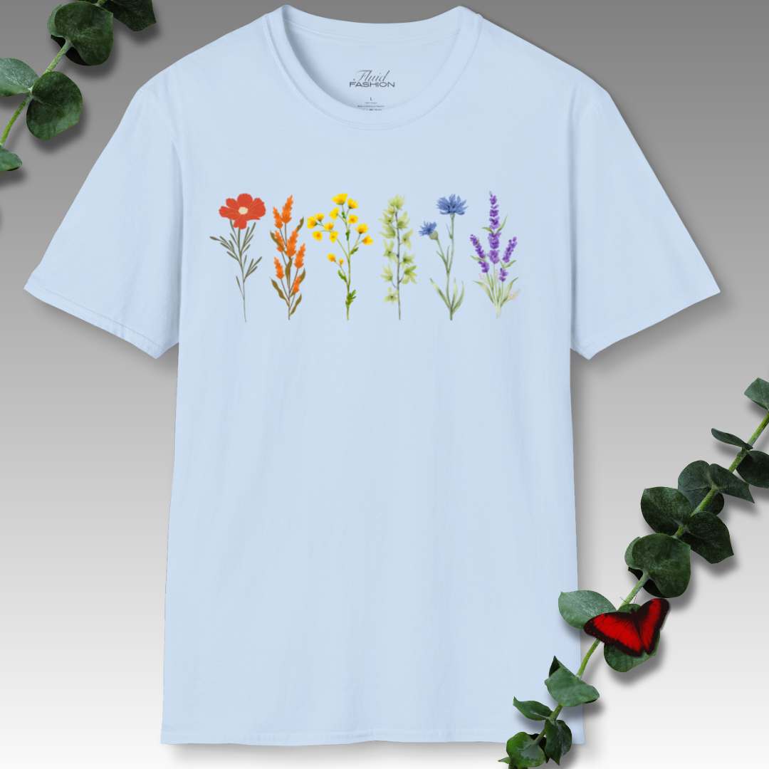 Rainbow Flowers T-Shirt