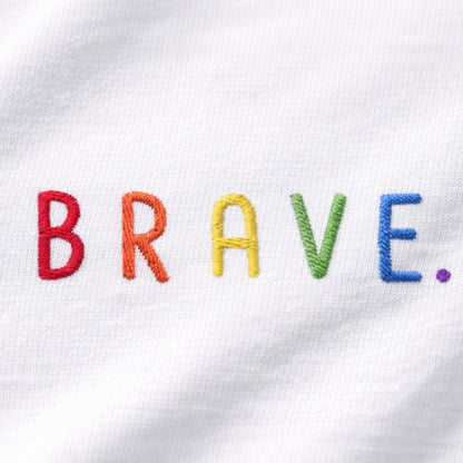 BRAVE. Embroidered T-Shirt