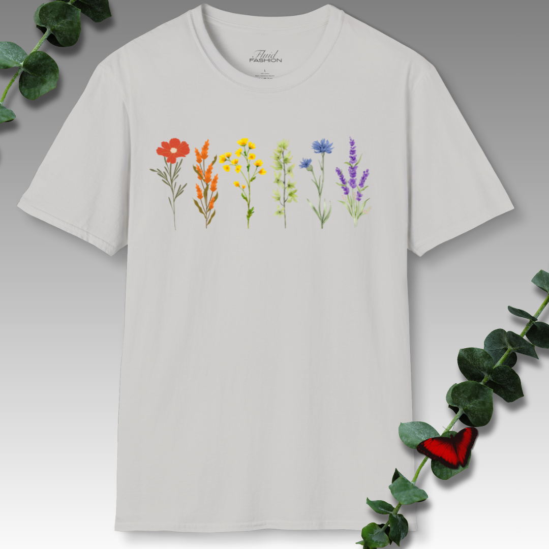 Rainbow Flowers T-Shirt